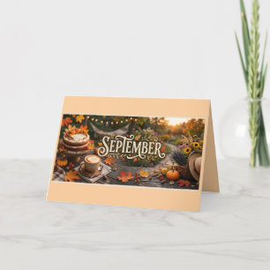 9月をイメージしたグリーティングカード シーズンカード