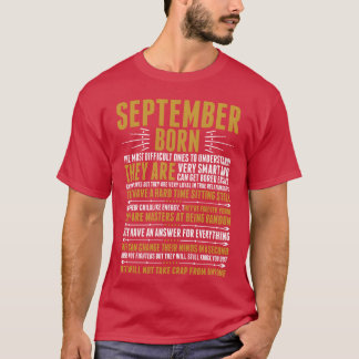 ９月生まれに贈る名言Ｔシャツ　面白い Tシャツ