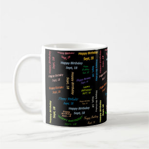 9月18日 誕生日マグカップ コーヒーマグカップ