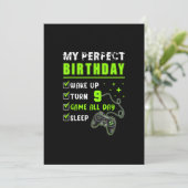 9歳のゲーマーへの誕生日プレゼント ゲーム 9歳の誕生日 招待状 (スタンド正面)