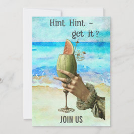 ＊＊＊　Ａ１０１　独身最後の女　ビーチカクテル　４　フォト 招待状