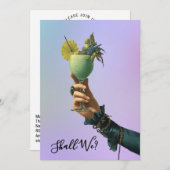 ＊＊Ａ１０１ ２ カクテル フォト オーナメント バチェロレッテＩ 招待状 (正面/裏面)