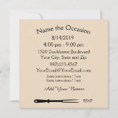 ＢＢＱパーティー豚まつり！ セーブザデート (裏面)