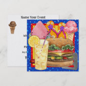 ＢＢＱ　－　屋外での食事会　－　パーティー！ＳＲＦ 招待状 (正面/裏面)