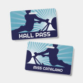 ＢＭＸジャンプ教師のホールパス バッジ (正面＆裏面)