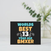 ＢＭＸ１３歳の誕生日パーティーのコスチューム ポストカード (スタンド正面)