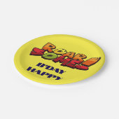 Ｂ’Ｄａｙ ハッピー丸型ペーパープレート ペーパープレート (アングル)