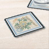 Ｇクリエーションオフィス　黄色い花 ペーパーコースター (アングル)