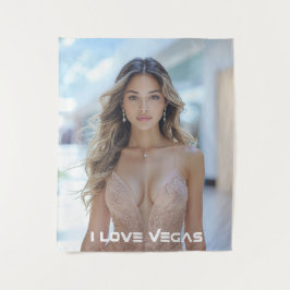 Ｉ ＬＯＶＥ ＶＥＧＡＳ タペストリー