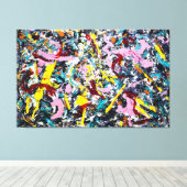 Ｊ．Ｐ． - 無形成の人物 - 1953 - アクション・ペインティング - キャンバスプリント (インサイチュ (ウッドフロア))