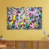 Ｊ．Ｐ． - 無形成の人物 - 1953 - アクション・ペインティング - キャンバスプリント (インサイチュ (リビング))