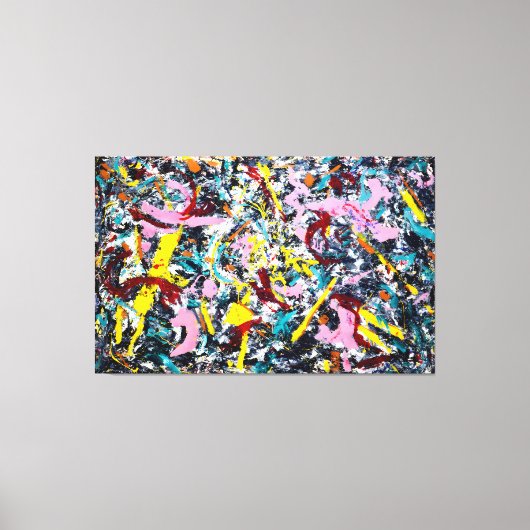 Ｊ．Ｐ． - 無形成の人物 - 1953 - アクション・ペインティング - キャンバスプリント (正面)