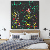 Ｊ．Ｐ．　１７　花火　−　１９５０年　− キャンバスプリント (インサイチュ (寝室))