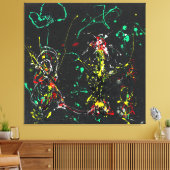 Ｊ．Ｐ．　１７　花火　−　１９５０年　− キャンバスプリント (インサイチュ (リビング))