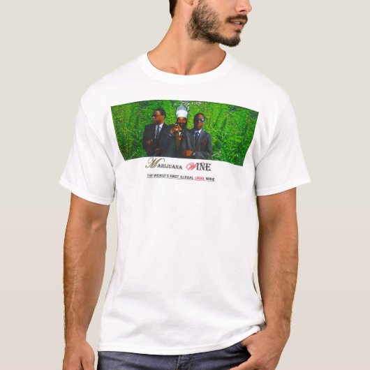 Mワイン公式 メンズ ベーシックTシャツ Tシャツ (正面)