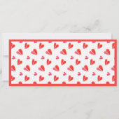 ＭＩＮＩ　ＨＡＥＲＴＳ　４×９．２５　フラットカードII　／　横 カード (正面)