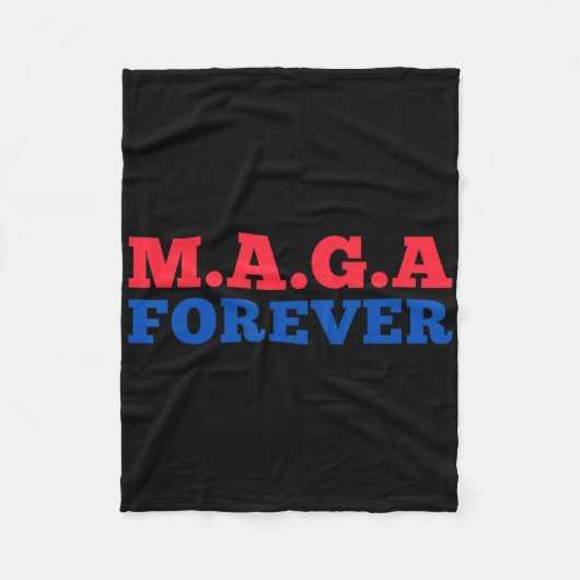Maga永久に フリースブランケット (正面)