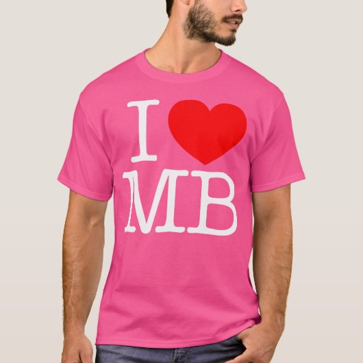 Mb大好き(ハート) Tシャツ (正面)