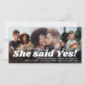 ＱＲコード 彼女はイエス！ 結婚 婚約 ４ フォト セーブザデート (正面)