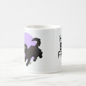 QRPup Cup - ブラックテリア コーヒーマグカップ (中央)