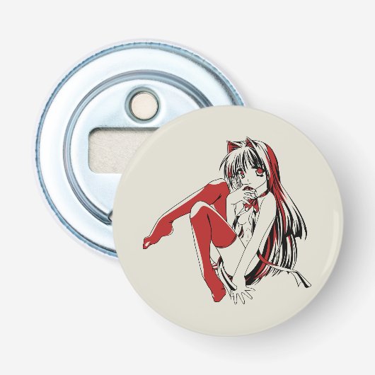 ＲＢＰ、セクシーアニメ猫娘フューリーねこ 栓抜き (正面)