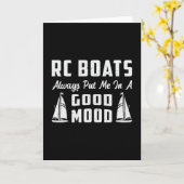 ＲＣボートで気分が上がる！おもしろいＲＣボートモデル カード (黄色い花)