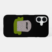 RIPトゥームストーン iPhone 16ケース (裏面横)