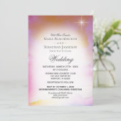 *~RSVP ウェブサイト 宇宙の星雲 天の結婚式 招待状 (スタンド正面)