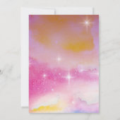 *~RSVP ウェブサイト 宇宙の星雲 天の結婚式 招待状 (裏面)