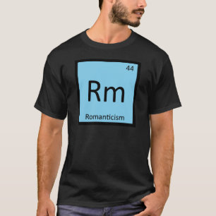 Rm-ロマン主義アート 化学周期表 tシャツ