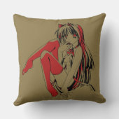 Ｒ＆Ｂ漫画、ねこ猫娘系ファーリー ロリィタ アニメ クッション (裏面)