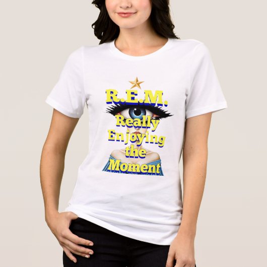Ｒ．Ｅ．Ｍ． 今この瞬間を本当に楽しんでいる トライブレンドＴシャツ (正面)