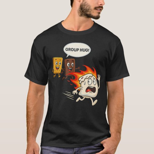 Ｓ'モアズ 楽しいキャンプ Tシャツ (正面)