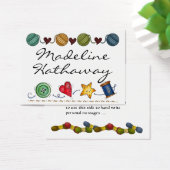 ＳＲＦによるミシン/編み物用封入カード/タグ (デスク)