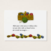 ＳＲＦによるミシン/編み物用封入カード/タグ (裏面)