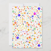 Ｔ－Ｒｅｘ ティラノサウルス 恐竜 カラフル 誕生日 招待状 (裏面)