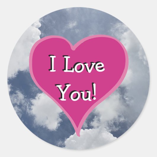 𝗜 𝗟𝗼𝘃𝗲 𝗬𝗼𝘂!シール ラウンドシール (正面)