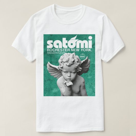 𝙨𝙖𝙩𝙤𝙢𝙞 𝙜𝙧𝙚𝙚𝙣 Tシャツ (デザイン正面)