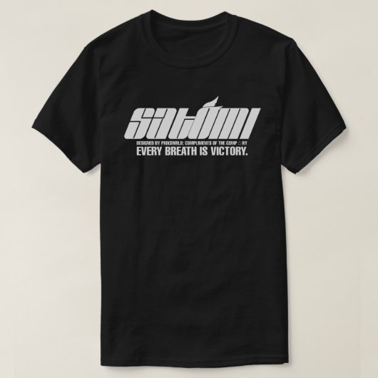 𝙨𝙖𝙩𝙤𝙢𝙞 𝙨𝙡𝙤𝙜𝙖𝙣 Tシャツ (デザイン正面)