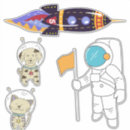 宇宙 シール 猫を検索する