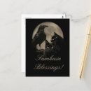 ハロウィン 猫 ポストカード 黒猫を検索する