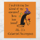 帽子 ワイン ラベル ハロウィーンを検索する