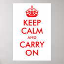 keep calm carry ポスター Redを検索する
