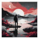山 シルエット ポスター 夕暮れを検索する