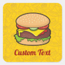 チーズ バーガー シール ファストフードを検索する