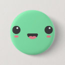 緑 顔 缶バッジ かわいいを検索する