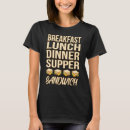 夕食 tシャツ 昼食を検索する