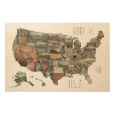 旅行 地図 ウッド ウォール アート 米国を検索する
