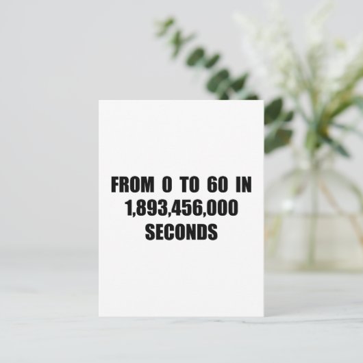 0から60秒 ポストカード (スタンド正面)