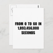 0から60秒 ポストカード (正面/裏面)